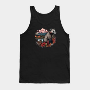 Canada bear sticker Vancouver Toronto Ontario Canada Tank Top